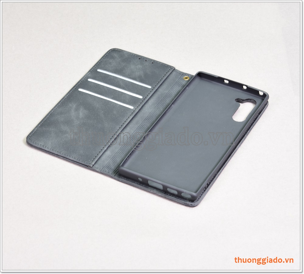 Bao da Samsung Galaxy Note 10 (N970), bao da cầm tay, chất liệu da bò, thời trang