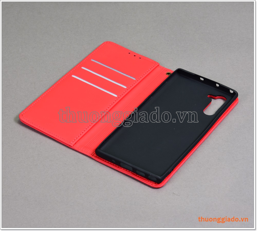 Bao da Samsung Galaxy Note 10 (N970), bao da cầm tay, chất liệu da bò, thời trang