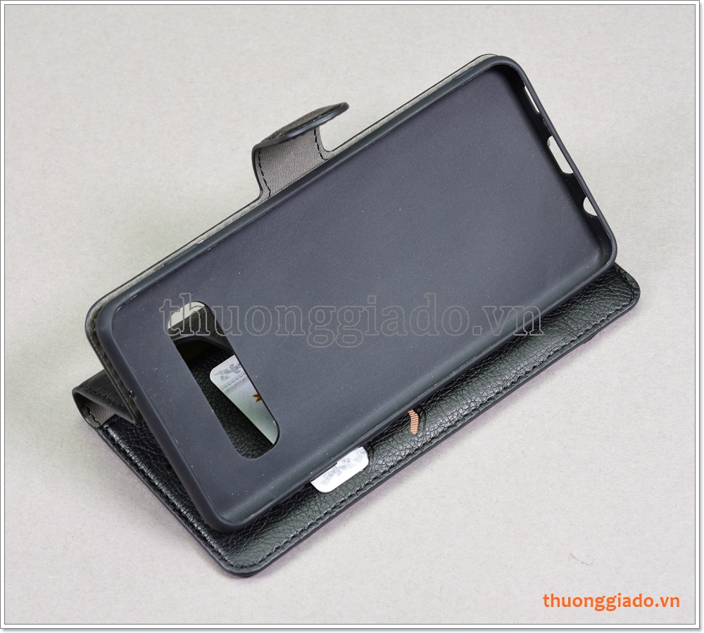 Bao da Samsung Galaxy S10, G973, Bao da cầm tay, chất liệu da bò, hiệu Kaiyue