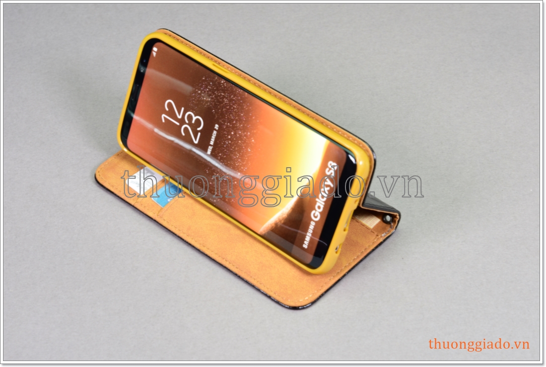 Bao da Samsung Galaxy S8 - G950, bao da cầm tay, chất liệu da bò thật