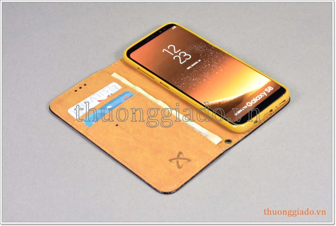 Bao da Samsung Galaxy S8 - G950, bao da cầm tay, chất liệu da bò thật