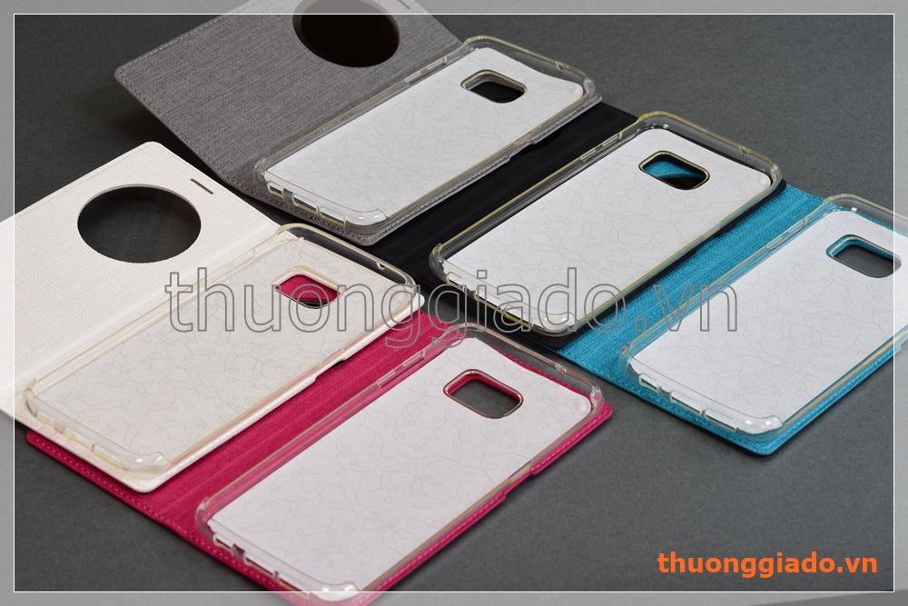 Bao da Samsung S7 Edge/ G935 flip leather case, hiệu Vili, có cửa sổ view