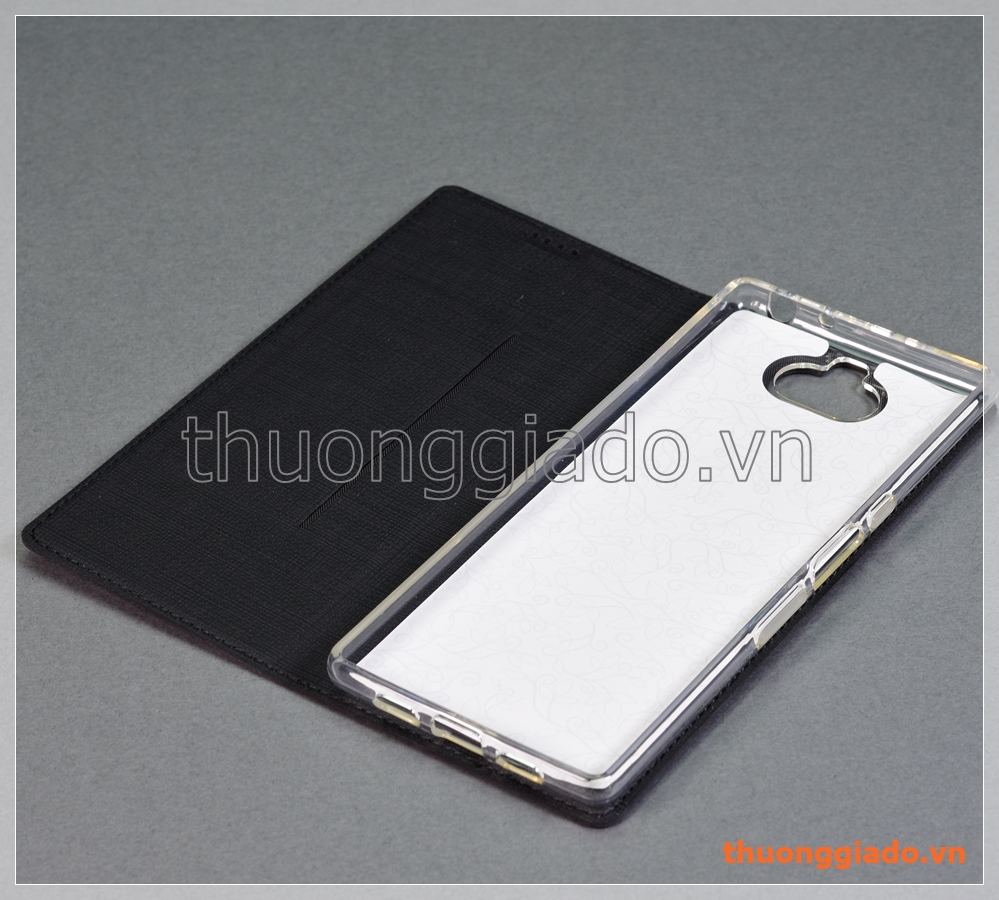 Bao da Sony Xperia XA3 Ultra, bao da cầm tay nắp gập mở kiểu flip, hiệu Vili