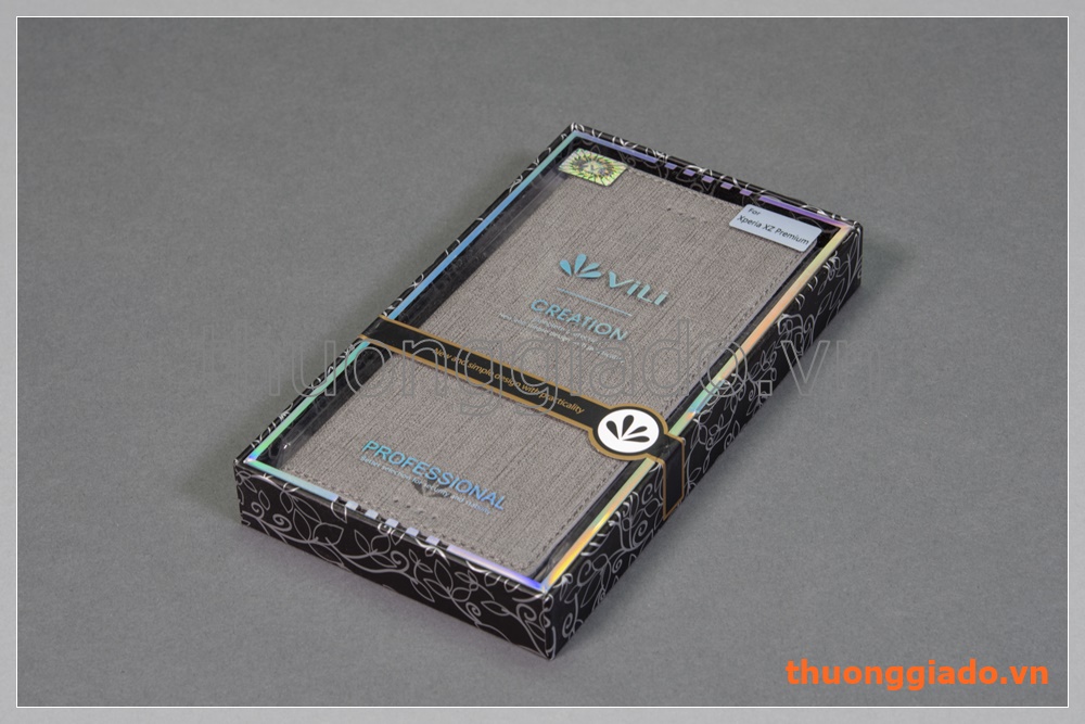 Bao da Sony Xperia XZ Premium flip leather case, hiệu Vili