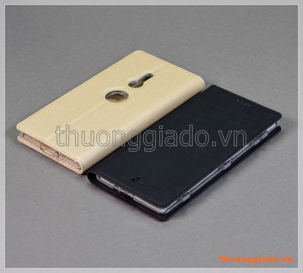 Bao da Sony Xperia XZ2 (5.7"), cầm tay nắp gập mở, hiệu Vili