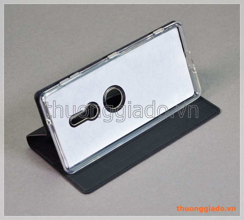 Bao da Sony Xperia XZ2 (5.7"), cầm tay nắp gập mở, hiệu Vili