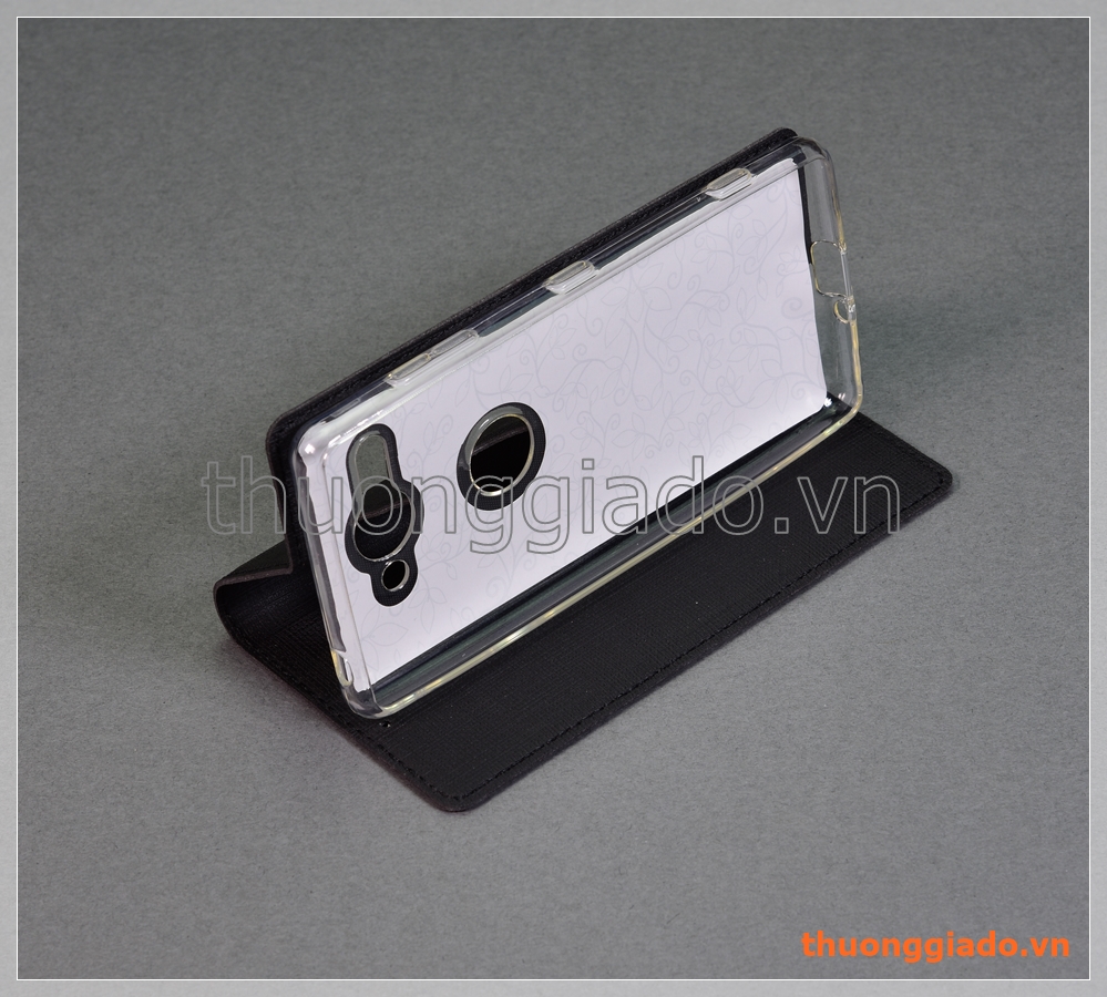 Bao da Sony Xperia XZ2 Compact, bao da cầm tay nắp gập mở kiểu flip, hiệu Vili