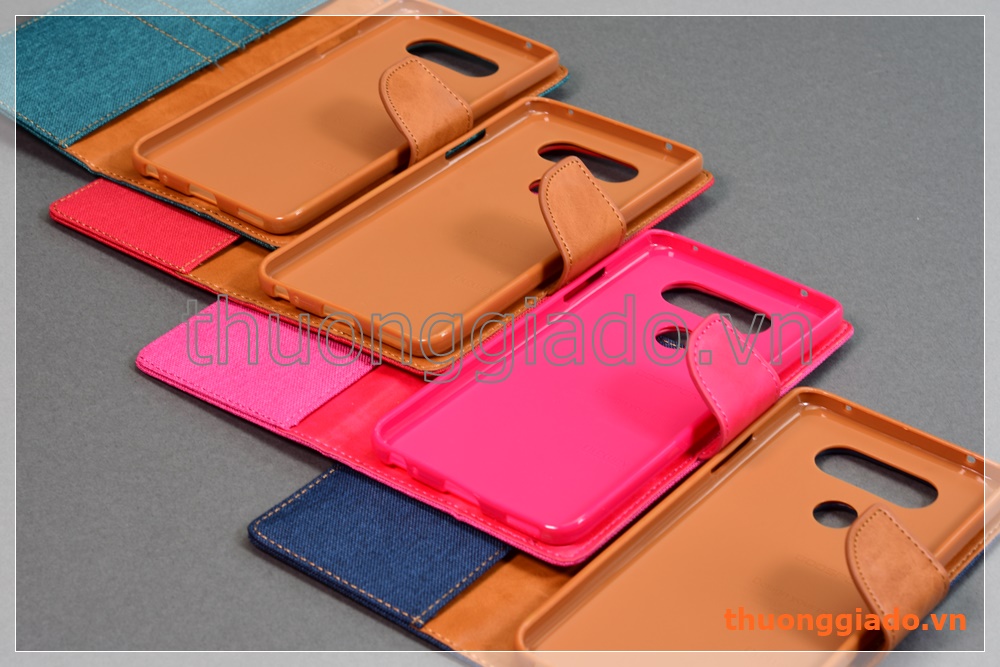 Bao da thời trang LG V20 (Hiệu GOOSPERY, CANVAS DIARY)