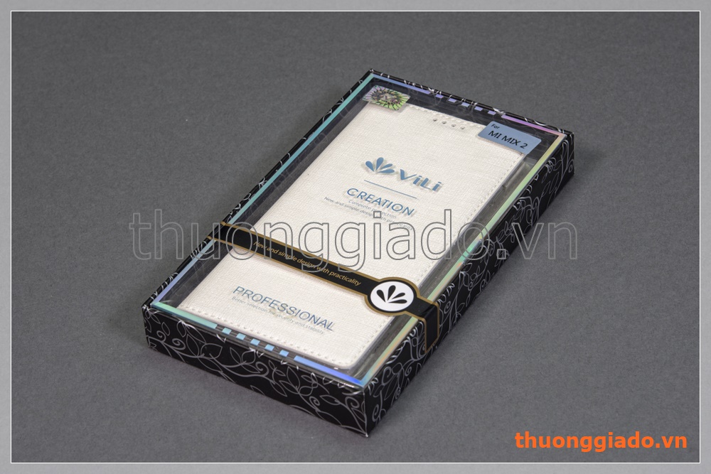 Bao da thời trang Mi Mix 2 (5.99") flip leather case (hiệu Vili)