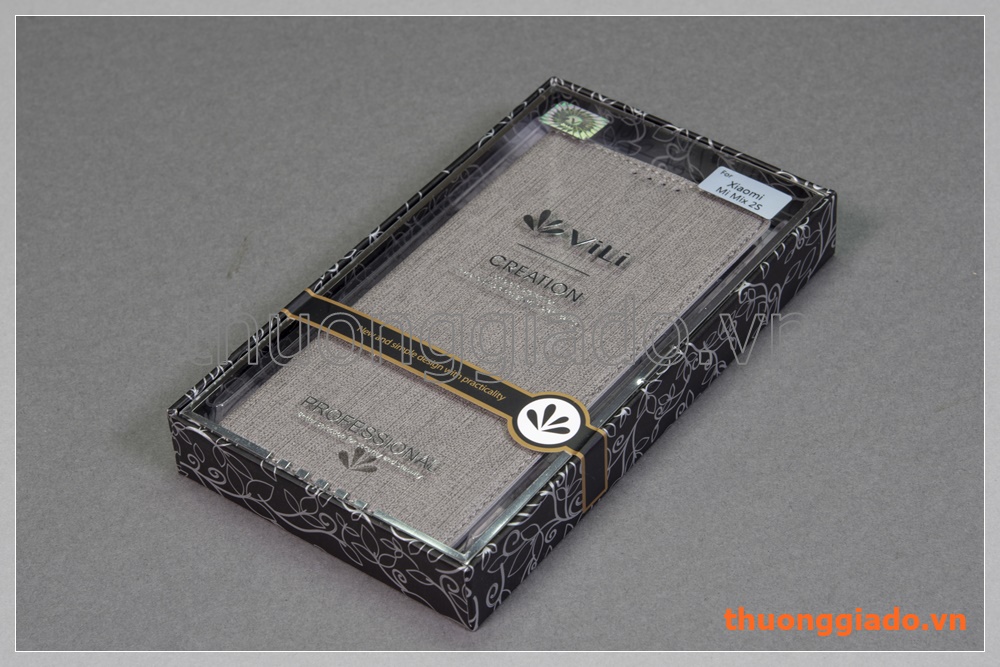 Bao da thời trang Mi Mix 2S flip leather case (hiệu Vili)