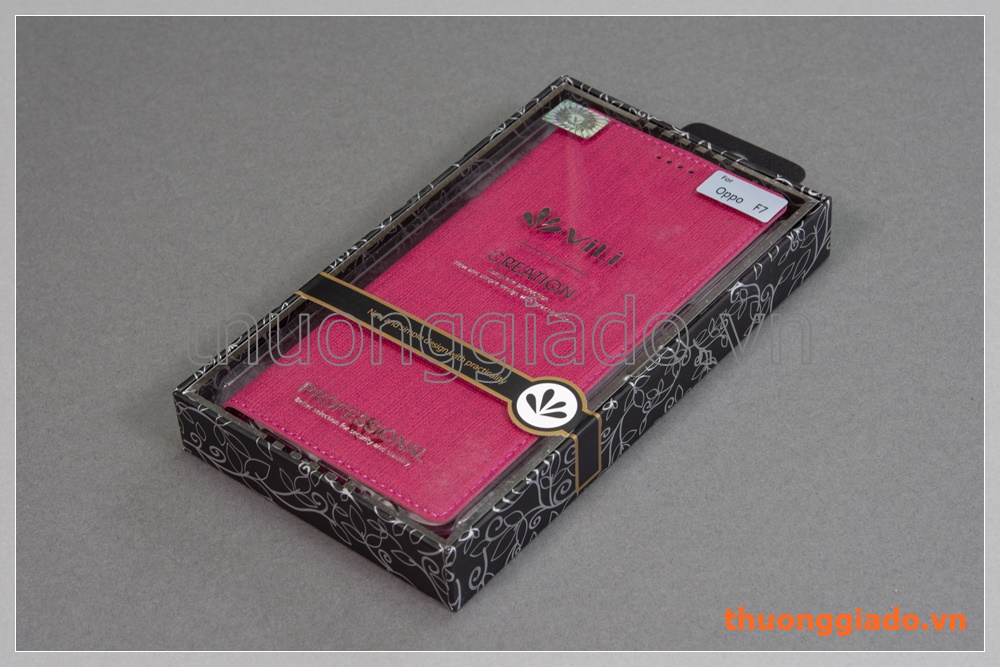 Bao da thời trang OPPO F7 Flip Leather Case (hiệu VILI)