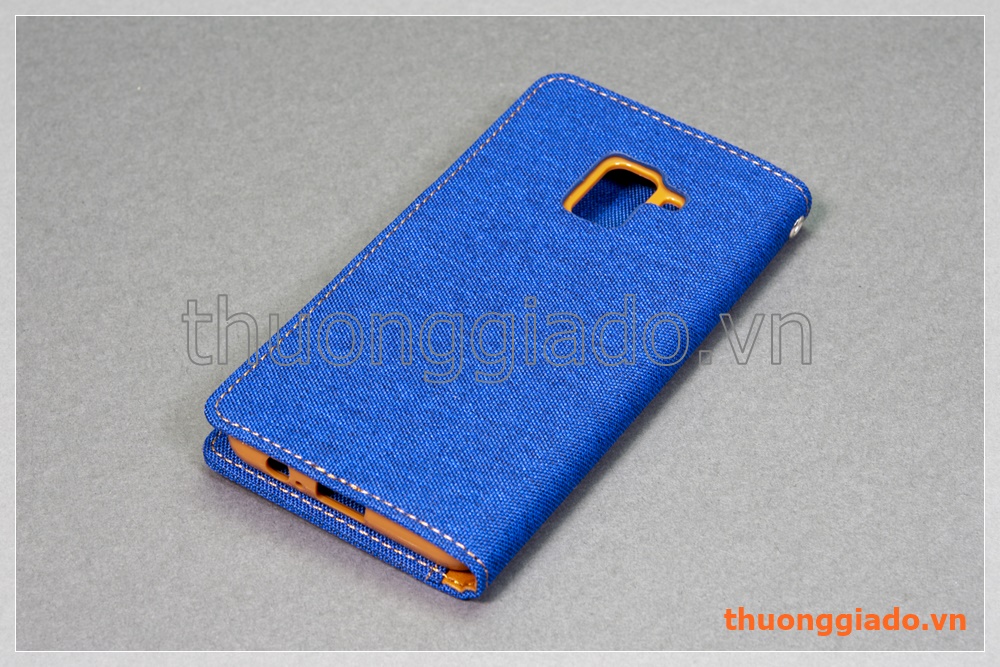 Bao da thời trang Samsung Galaxy A8 (2018)/ A530 (Hiệu GOOSPERY, CANVAS DIARY)