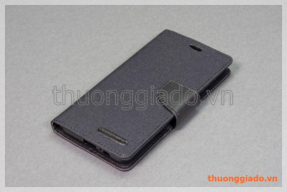 Bao da thời trang Samsung Galaxy A8 (2018)/ A530 (Hiệu GOOSPERY, CANVAS DIARY)