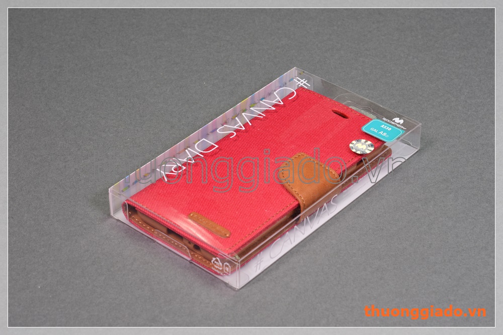 Bao da thời trang Samsung Galaxy A8 (2018)/ A530 (Hiệu GOOSPERY, CANVAS DIARY)