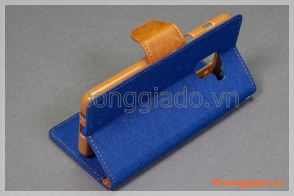 Bao da thời trang Samsung Galaxy A8 (2018)/ A530 (Hiệu GOOSPERY, CANVAS DIARY)