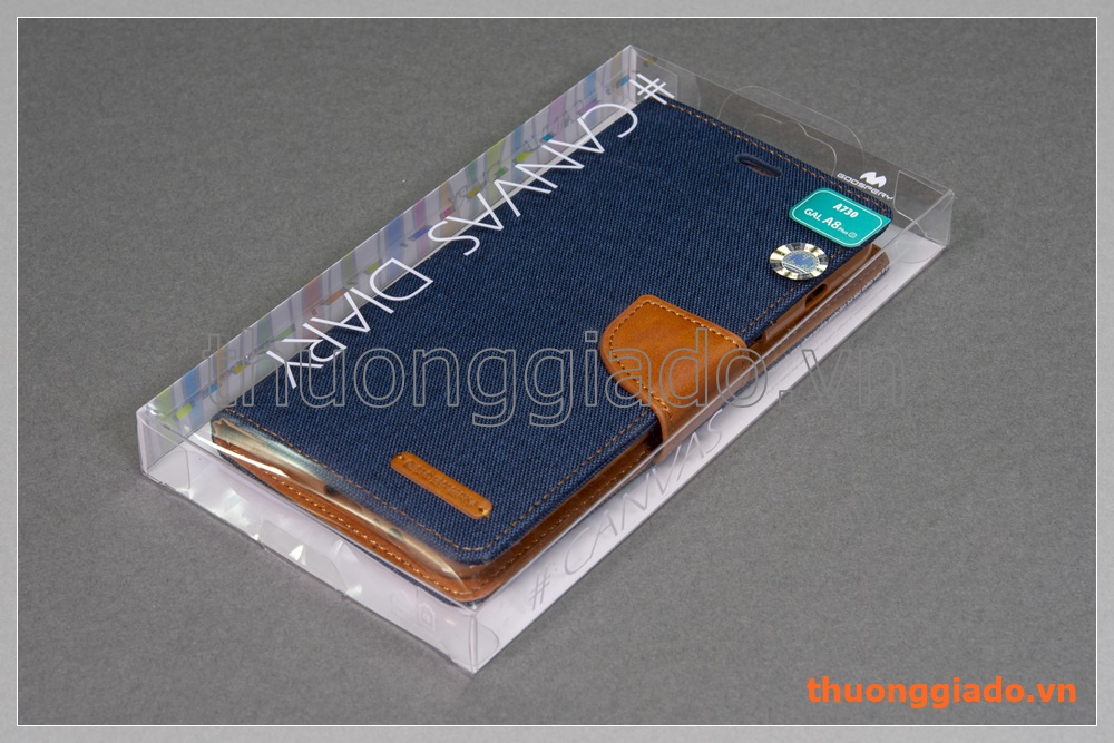 Bao da thời trang Samsung Galaxy A8+/ A8 Plus/ A730 (Hiệu GOOSPERY, CANVAS DIARY)