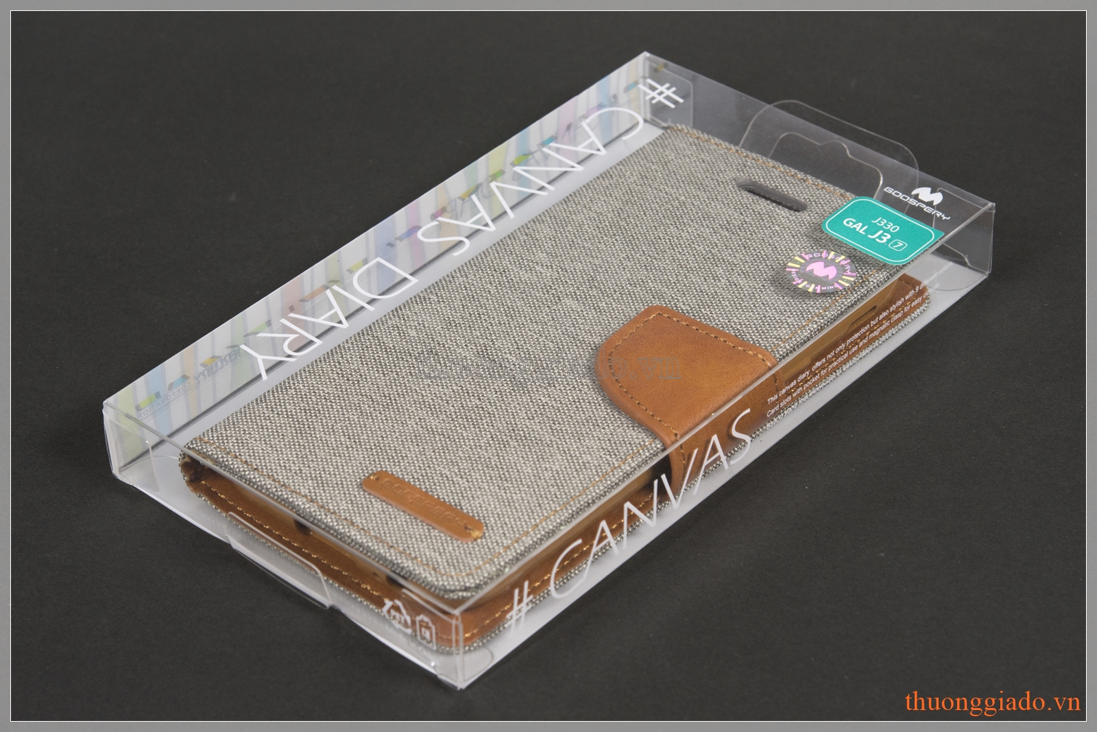 Bao da thời trang Samsung Galaxy J3 Pro/ J330 (Hiệu GOOSPERY, CANVAS DIARY)
