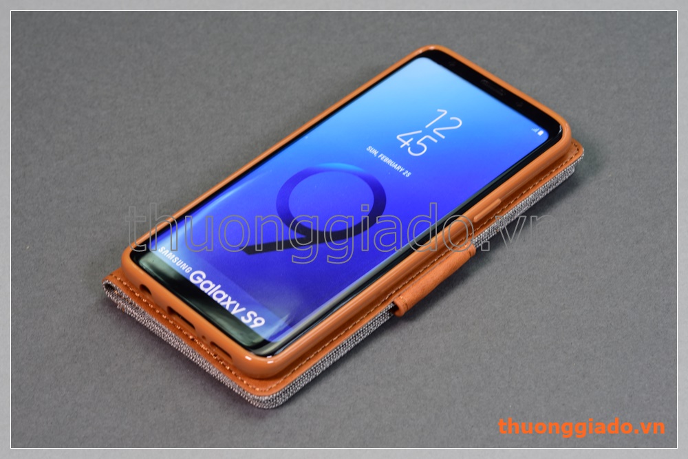 Bao da thời trang Samsung Galaxy S9/ G960 (Hiệu GOOSPERY, CANVAS DIARY)