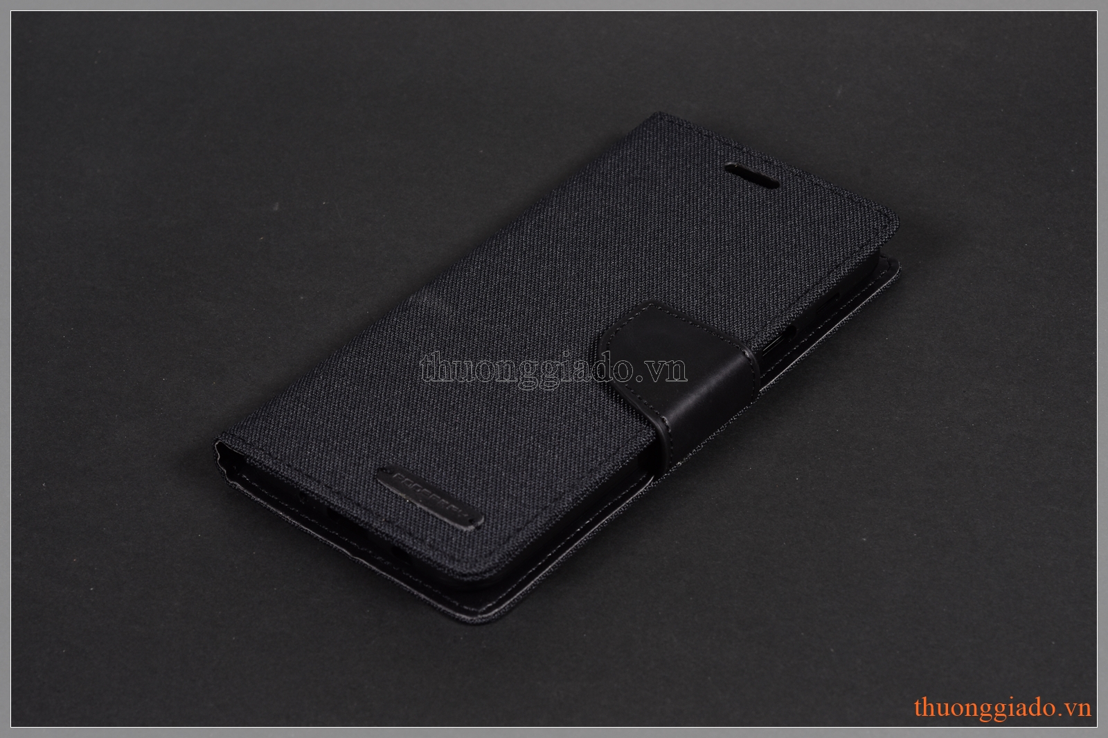 Bao da thời trang Samsung J7 Plus/ C710 (ngoài bọc vải hiệu GOOSPERY, CANVAS DIARY)