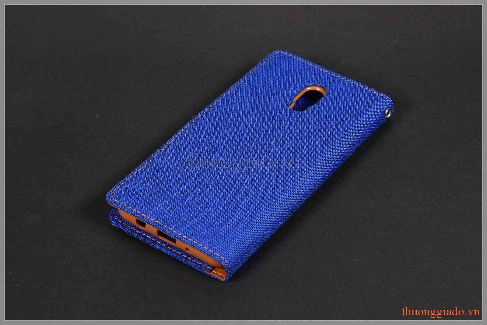 Bao da thời trang Samsung J7 Plus/ C710 (ngoài bọc vải hiệu GOOSPERY, CANVAS DIARY)