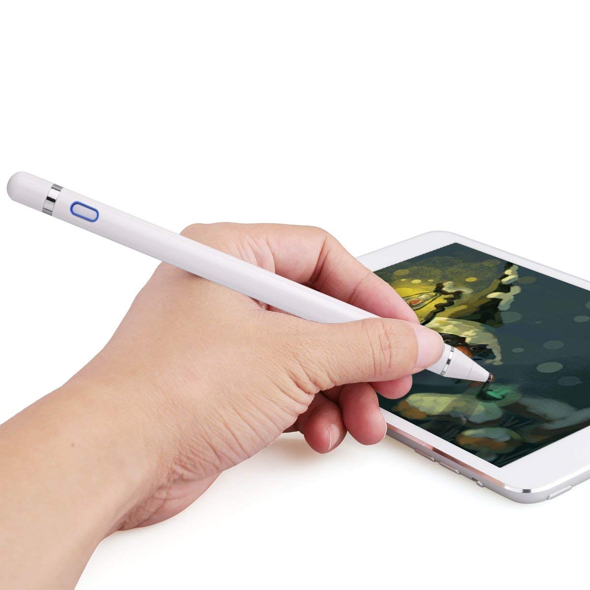 Bút cảm ứng điện dung bản 2018, nét bút siêu nhỏ (1.4mm), phong cách Apple Pencil