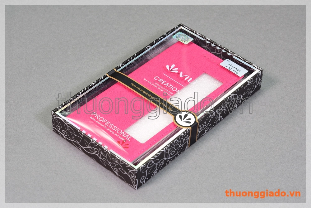 Bao da Huawei P20 Pro flip leather case, hiệu Vili (có cửa sổ view)