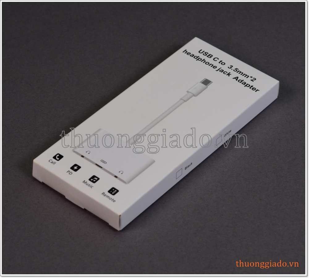 Cáp chuyển đổi tai nghe type c sang chân tròn 3.5mm (1 ra 3), pixel 2 xl
