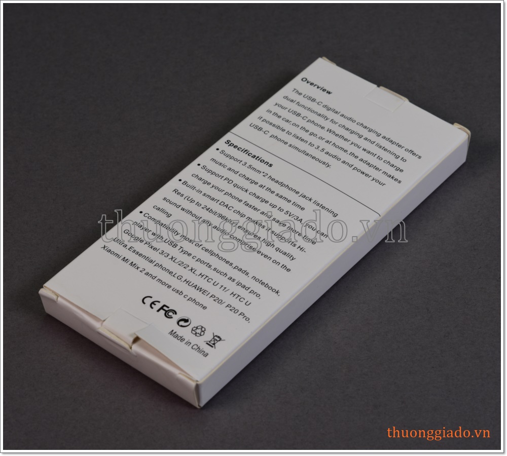 Cáp chuyển đổi tai nghe type c sang chân tròn 3.5mm (1 ra 3), pixel 2 xl