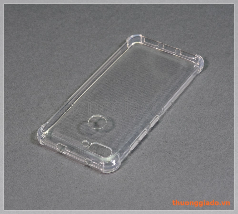 Ốp lưng silicone Asus Zenfone Max Plus (M1) ZB570TL, ốp trong suốt chống sốc bốn góc