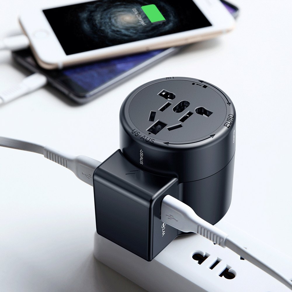 Củ sạc chuyên dụng dùng cho người đi du lịch nước ngoài Baseus JY-109USB