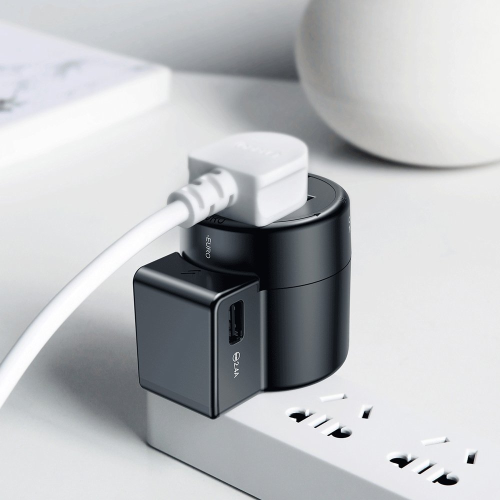 Củ sạc chuyên dụng dùng cho người đi du lịch nước ngoài Baseus JY-109USB