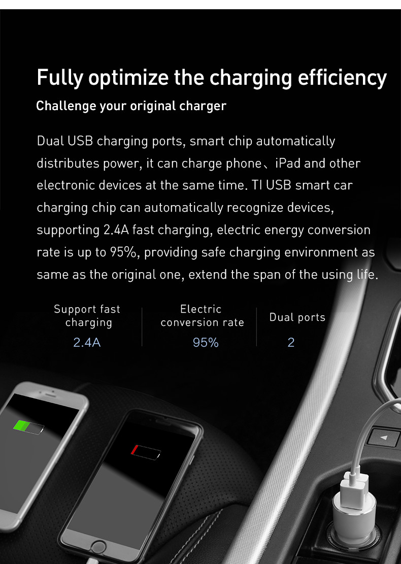 Củ sạc Xiaomi Roidmi 3s (5V-3.4A, bluetooth V4.2, tích hợp phát FM Transmitter)