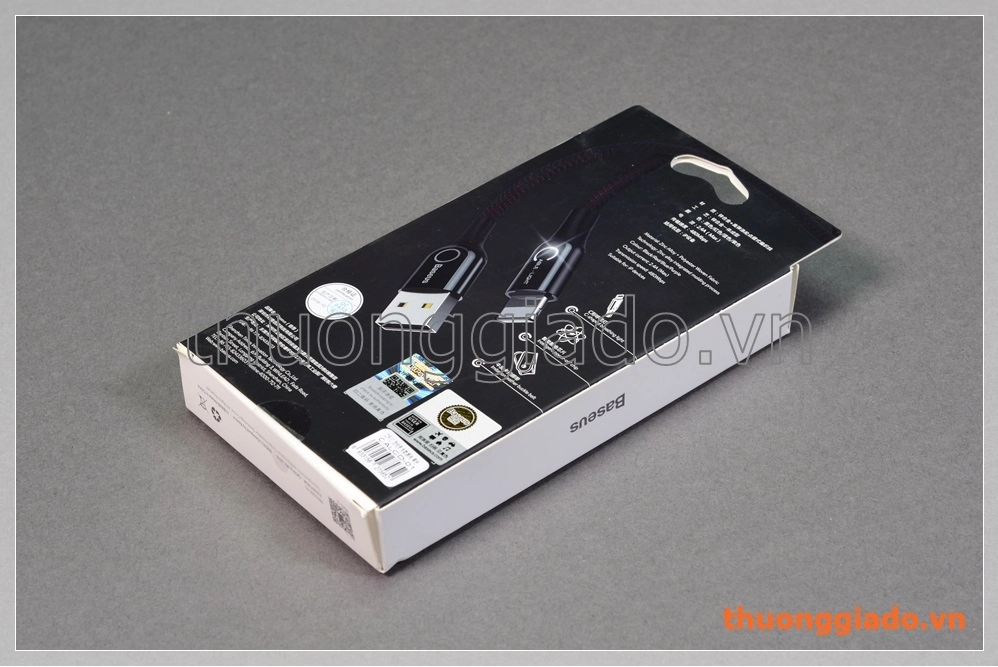 Cáp sạc usb Baseus Lightning cho Apple iPhone, iPad, iPod (vỏ bọc vải dù)
