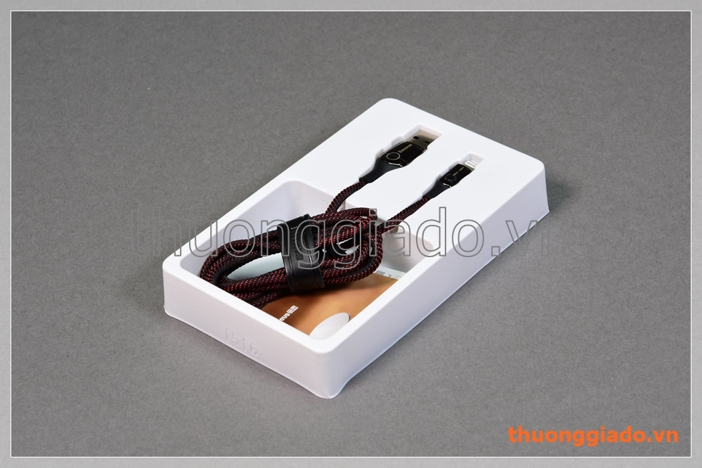 Cáp sạc usb Baseus Lightning cho Apple iPhone, iPad, iPod (vỏ bọc vải dù)