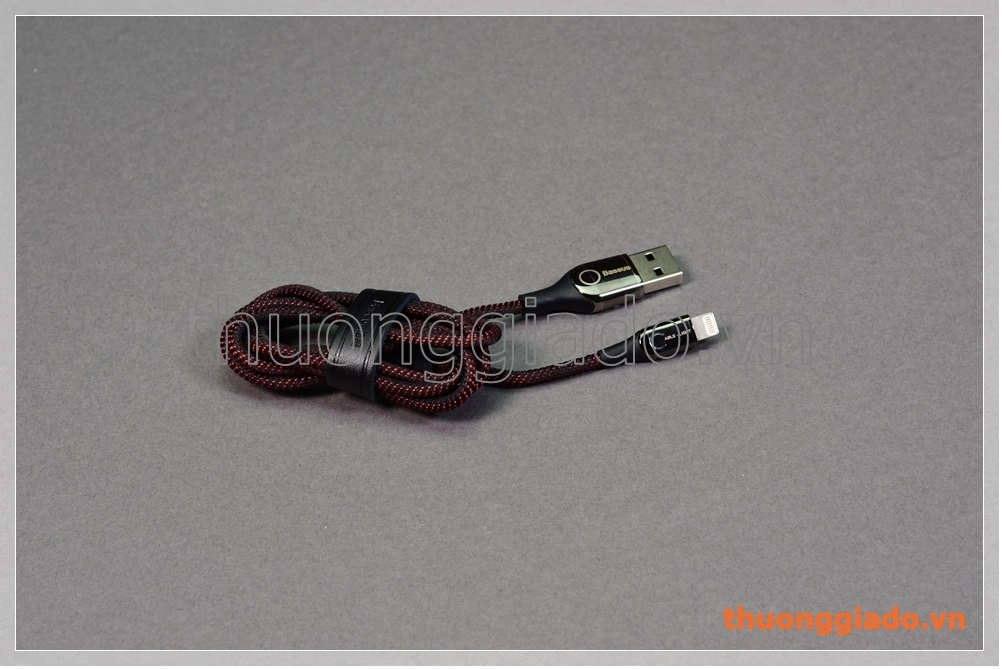 Cáp sạc usb Baseus Lightning cho Apple iPhone, iPad, iPod (vỏ bọc vải dù)