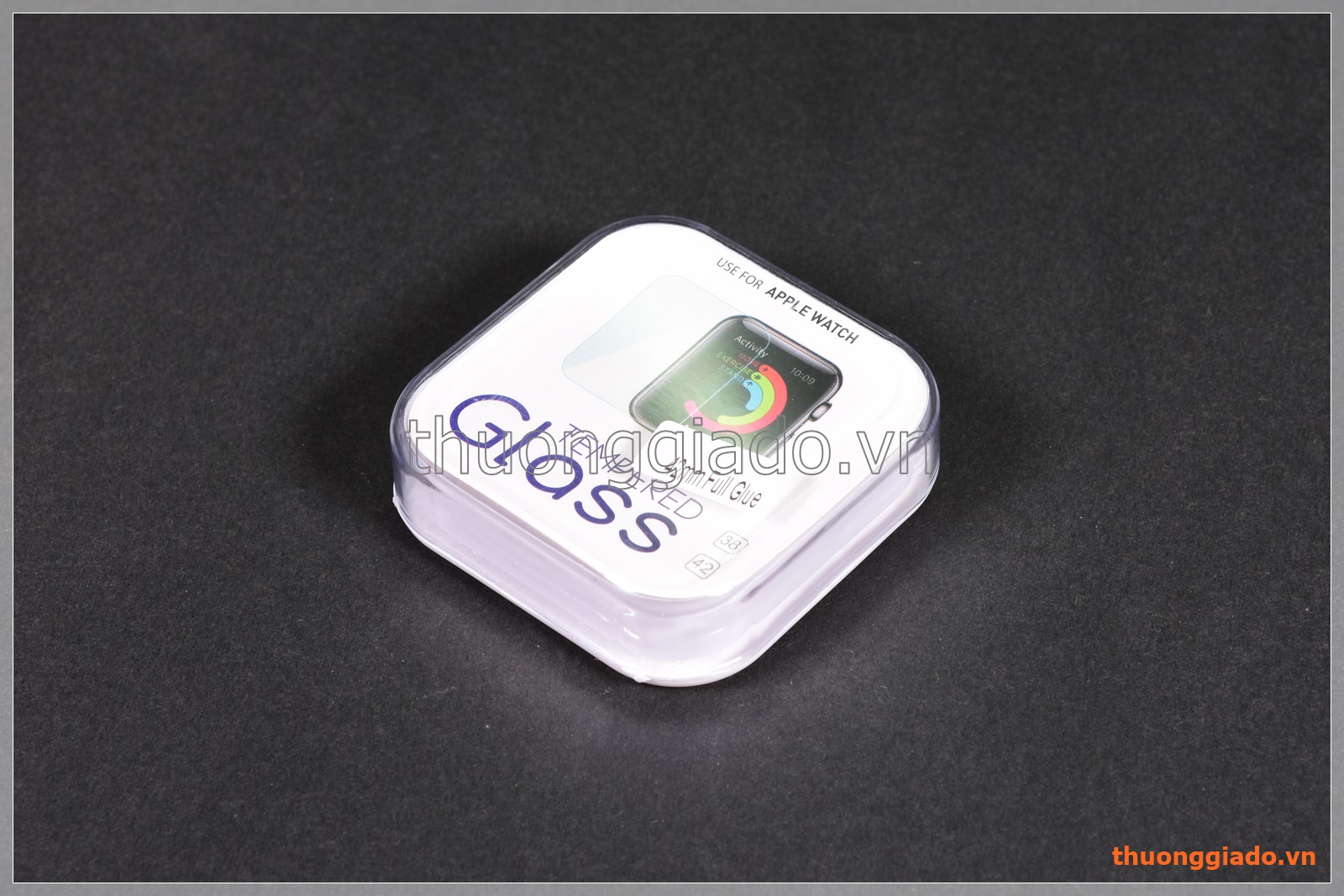 Dán kính cường lực Apple Watch 42mm, dán full màn, full keo