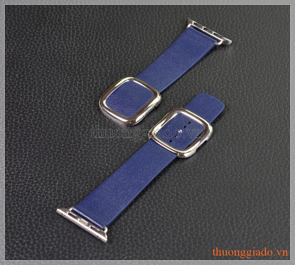 Dây đeo tay đồng hồ Apple Watch 38mm thế hệ 1/2/3 (dây da, khóa hình vuông)