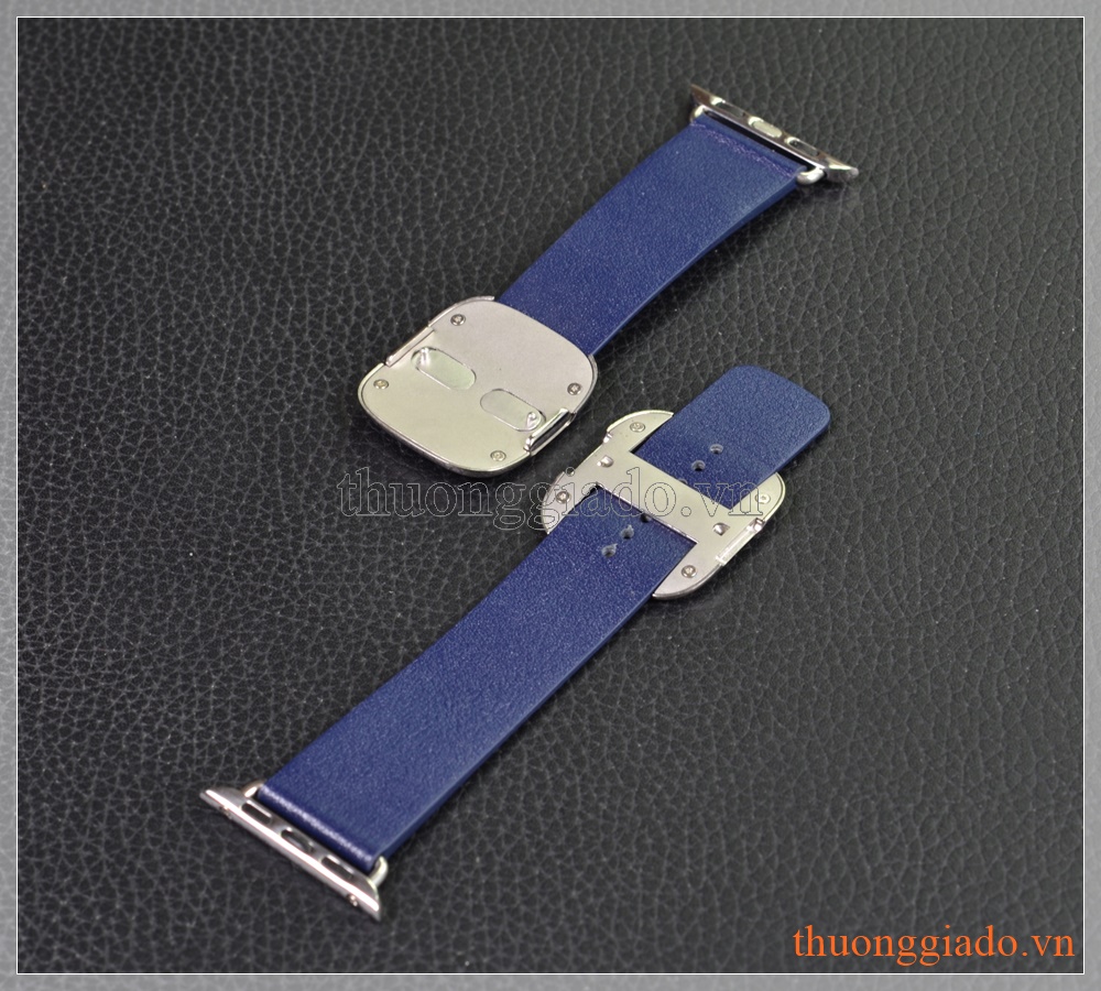 Dây đeo tay đồng hồ Apple Watch 38mm thế hệ 1/2/3 (dây da, khóa hình vuông)