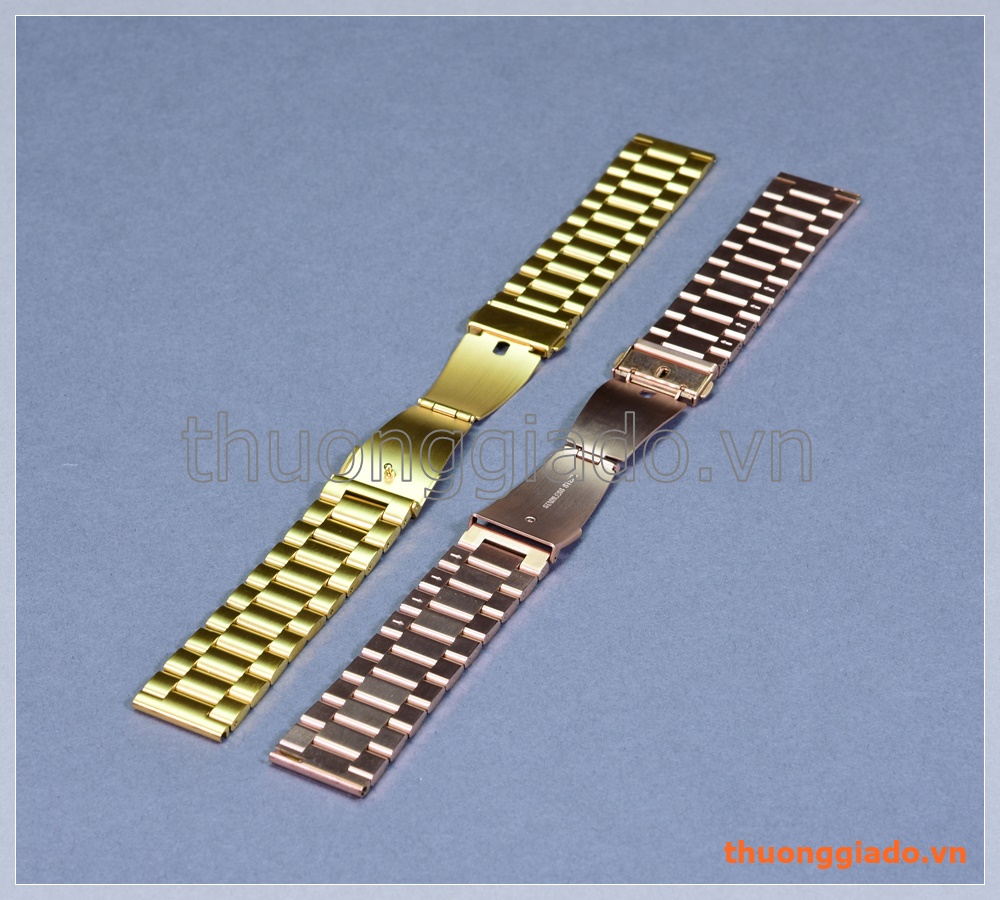 Dây đồng hồ (23mm) Fitbit Blaze (thép không gỉ, một hàng 3 mắt)