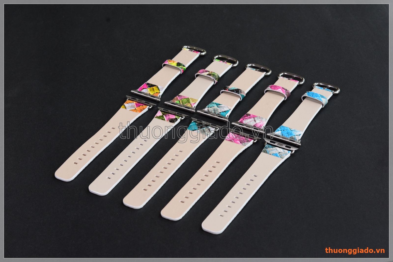 Dây đồng hồ Apple Watch 38mm (dây da PU, sắc màu thời trang)