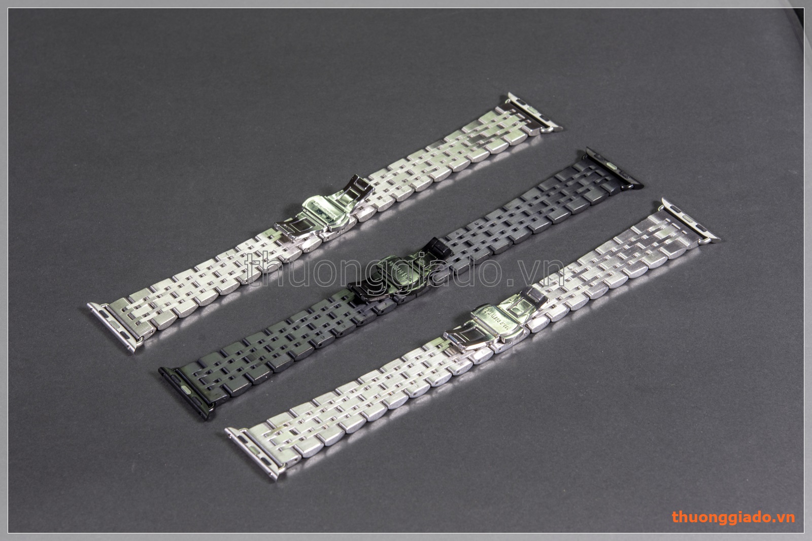 Dây đồng hồ Apple Watch 38mm (thép không gỉ, kẻ sọc đôi)