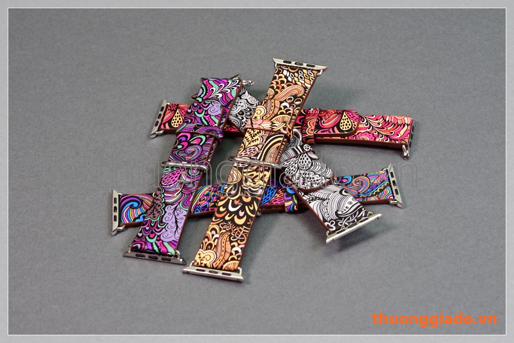 Dây đồng hồ Apple Watch 42mm (da PU, màu sắc và hoa văn)