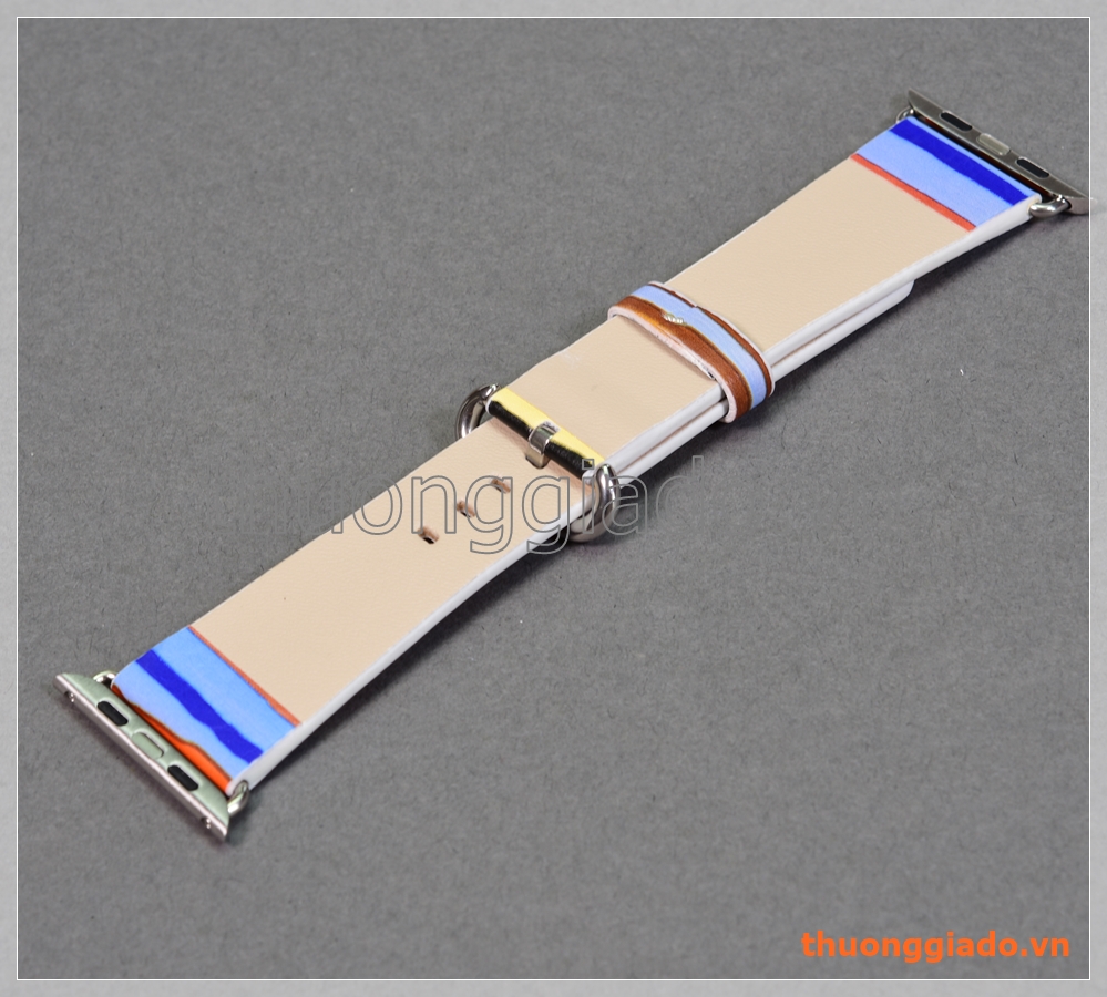 Dây đồng hồ Apple Watch 42mm (da PU, nhiều màu sọc ngang)