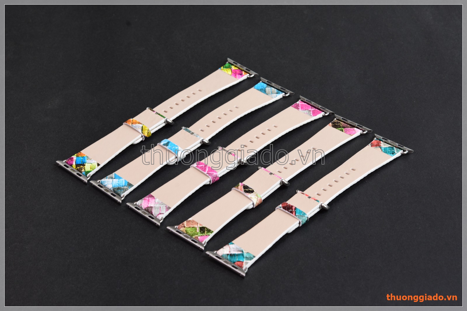 Dây đồng hồ Apple Watch 42mm (dây da PU, sắc màu thời trang)