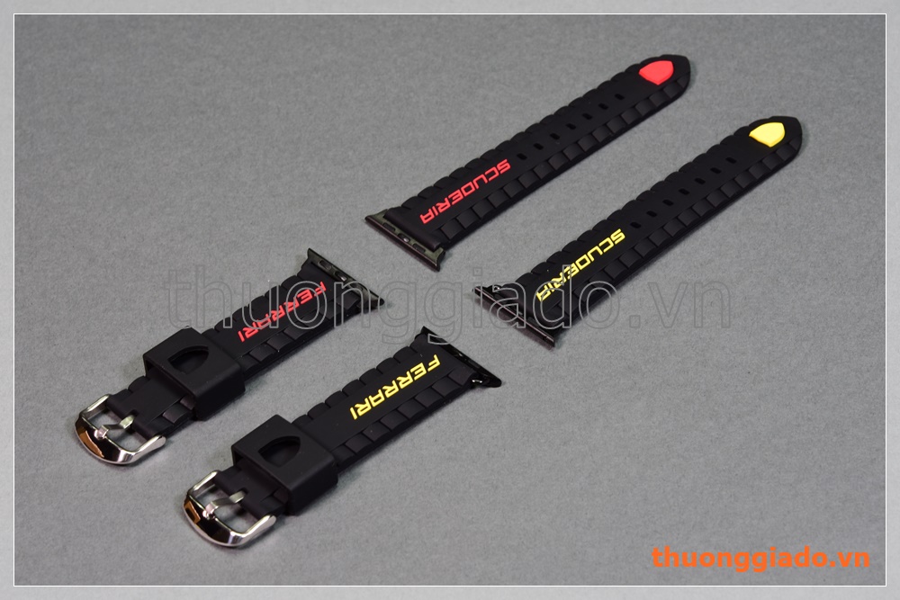 Dây đồng hồ Apple Watch 42mm (Scuderia Ferrari, dây cao su)