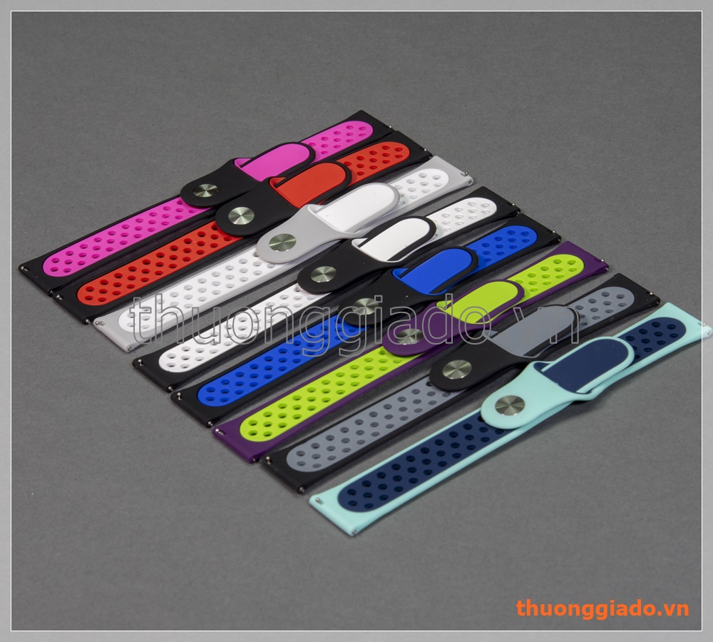 Dây đồng hồ chất liệu cao su 22mm (phong cách Nike), Samsung Gear S3 Classic