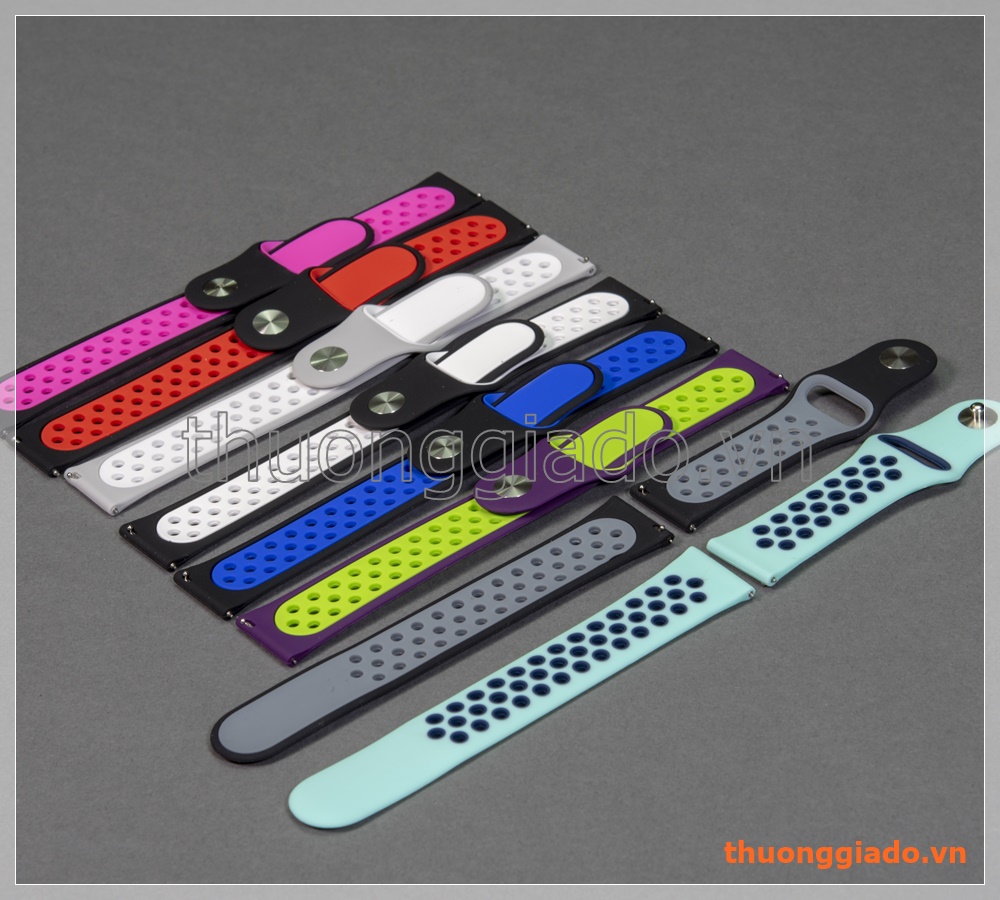 Dây đồng hồ chất liệu cao su 22mm (phong cách Nike), Samsung Gear S3 Classic