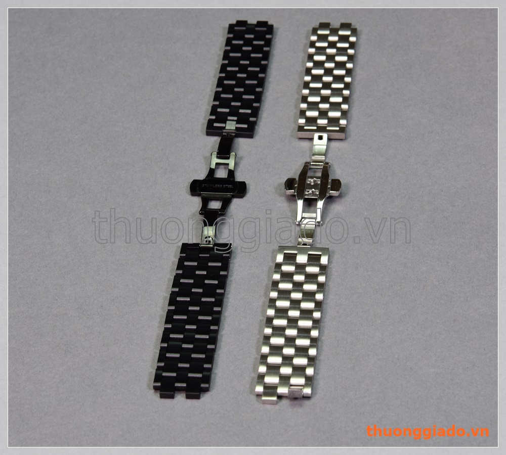 Dây đồng hồ Pebble Steel (thép không gỉ, một hàng 5 mắt)
