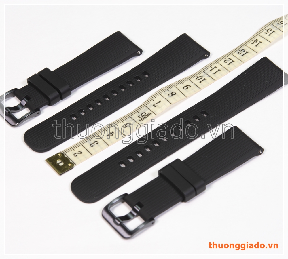 Dây đồng hồ Samsung Galaxy Watch 42mm, Gear S2 Classic màu đen, hàng chính hãng