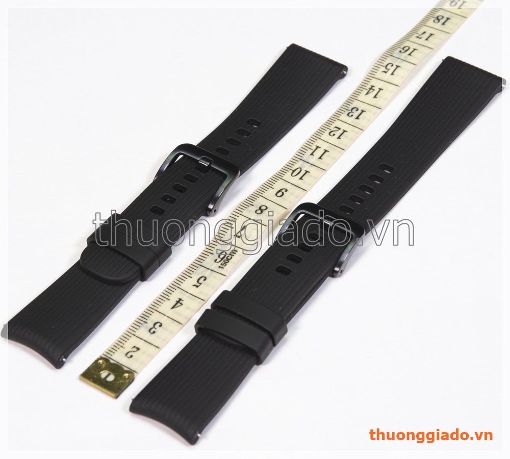 Dây đồng hồ Samsung Galaxy Watch 42mm, Gear S2 Classic màu đen, hàng chính hãng